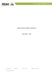 Discontinuation Notice DN002 - NG10L-HP