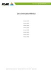 Discontinuation Notice 14