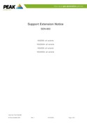 Support Extension Notice SEN-003 NG2000(A), NHG4000(A)