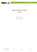 Support Extension Notice SEN-002 NM20Z, CG22L