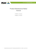 Product Obsolescence Notice - PODN-004