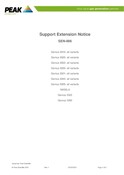 Support Extension Notice SEN-006 Genius 30 series, NM32LA, 1050 & 1022