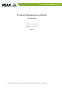 Product Obsolescence Notice - PODN-006