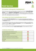 Peak Warranty Plans 2021 - Paid Service (German)