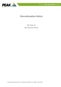 DN-026 Discontinuation Notice MS Table 1N/ 2N Hi-Flow